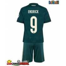 Camisa de Futebol Real Madrid Endrick #9 Equipamento Secundário Infantil 2026-27 Manga Curta (+ Calças curtas)
